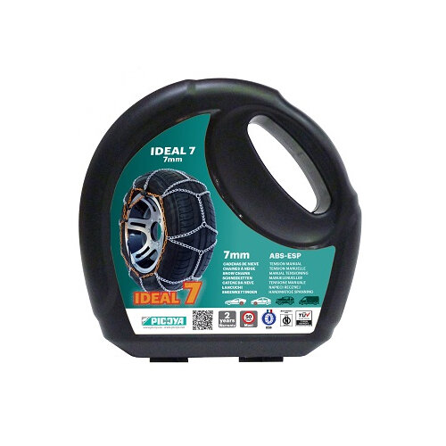 Picoya Schneeketten 7mm Fiat 600 Hybrid ab 2023 f&uuml;r Ihre Reifengr&ouml;&szlig;e 215/55R18