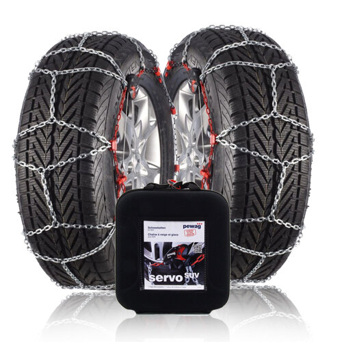 Pewag Servo SUV Schneeketten 13mm Audi Q3 2011 - 2018 f&uuml;r Ihre Reifengr&ouml;&szlig;e  215/65R16