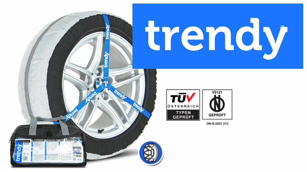 Trendy Schneesocken geeignet für Reifengröße 195/65R16