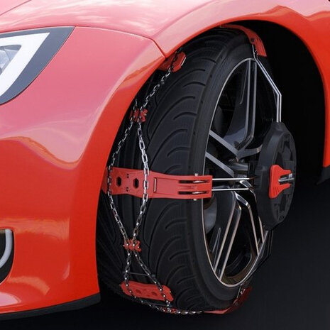 Lauffl&auml;chen Schneeketten polaire grip steel Modula 275/65R16